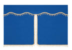 Luxury Pro-Cabin, set tende in poliestere per camion - Blu/Oro