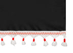 Luxury Pro-Cabin, set tende in poliestere per camion - Nero/Rosso