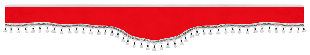 Luxury Pro-Cabin, set tende in poliestere per camion - Rosso/Nero