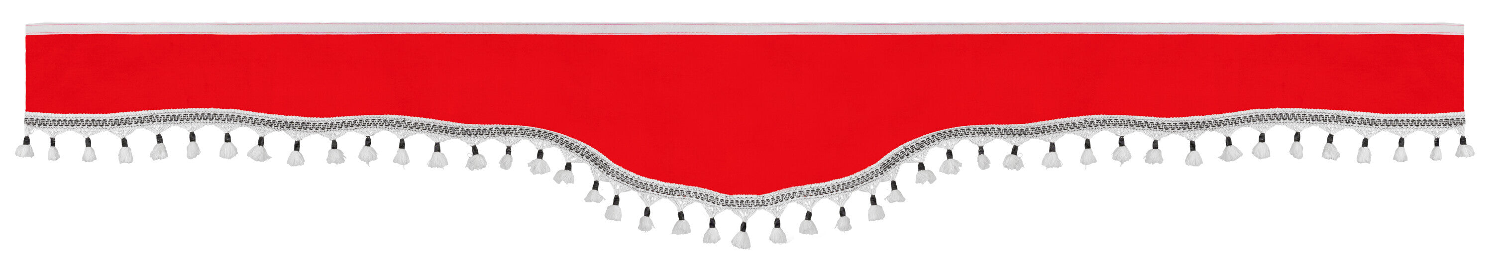 Luxury Pro-Cabin, set tende in poliestere per camion - Rosso/Nero