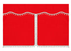 Luxury Pro-Cabin, set tende in poliestere per camion - Rosso/Nero