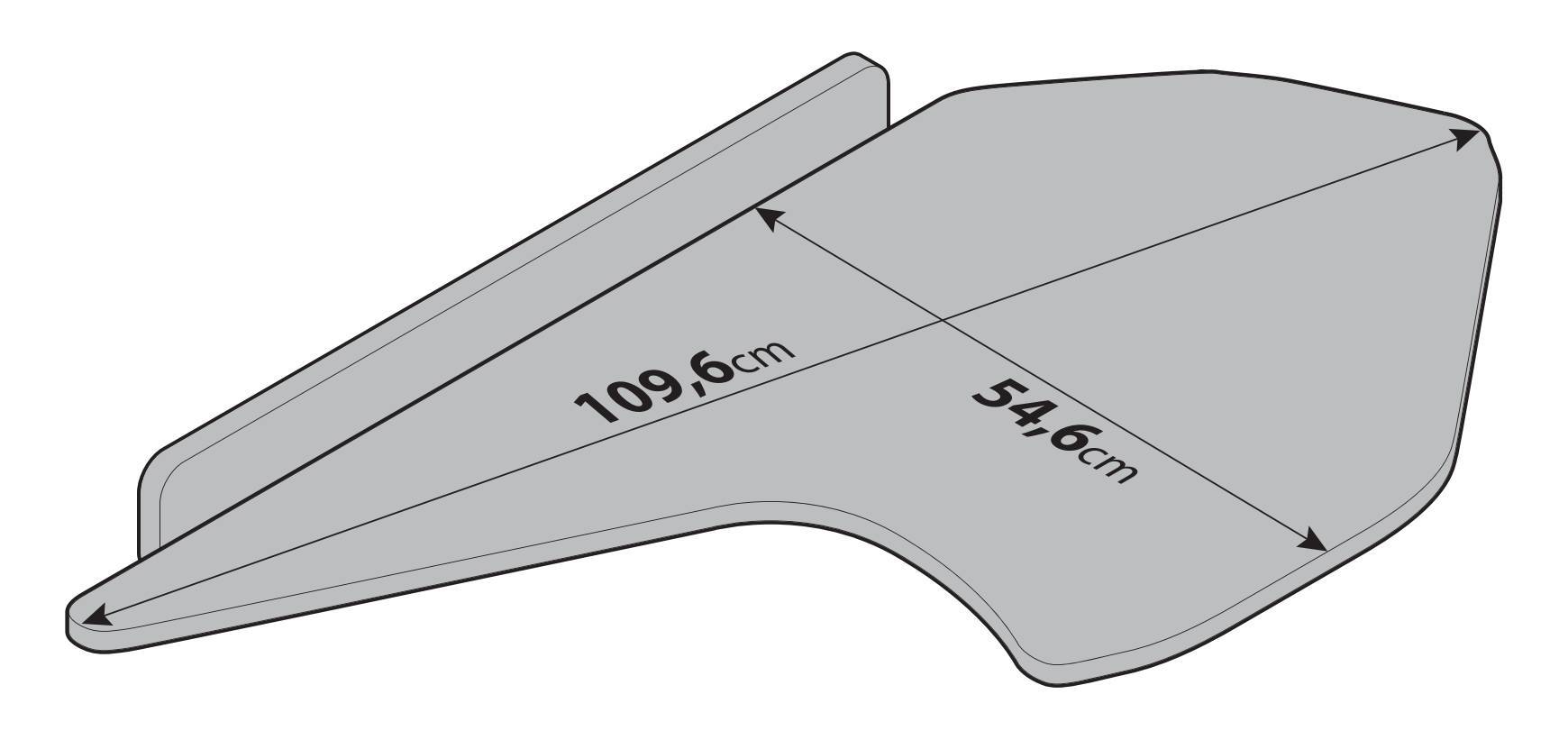 Tavolino per cruscotto - Centrale - compatibile per Daf XF (06/21>) - Daf XG+ (06/21>) - Daf XG (06/21>)