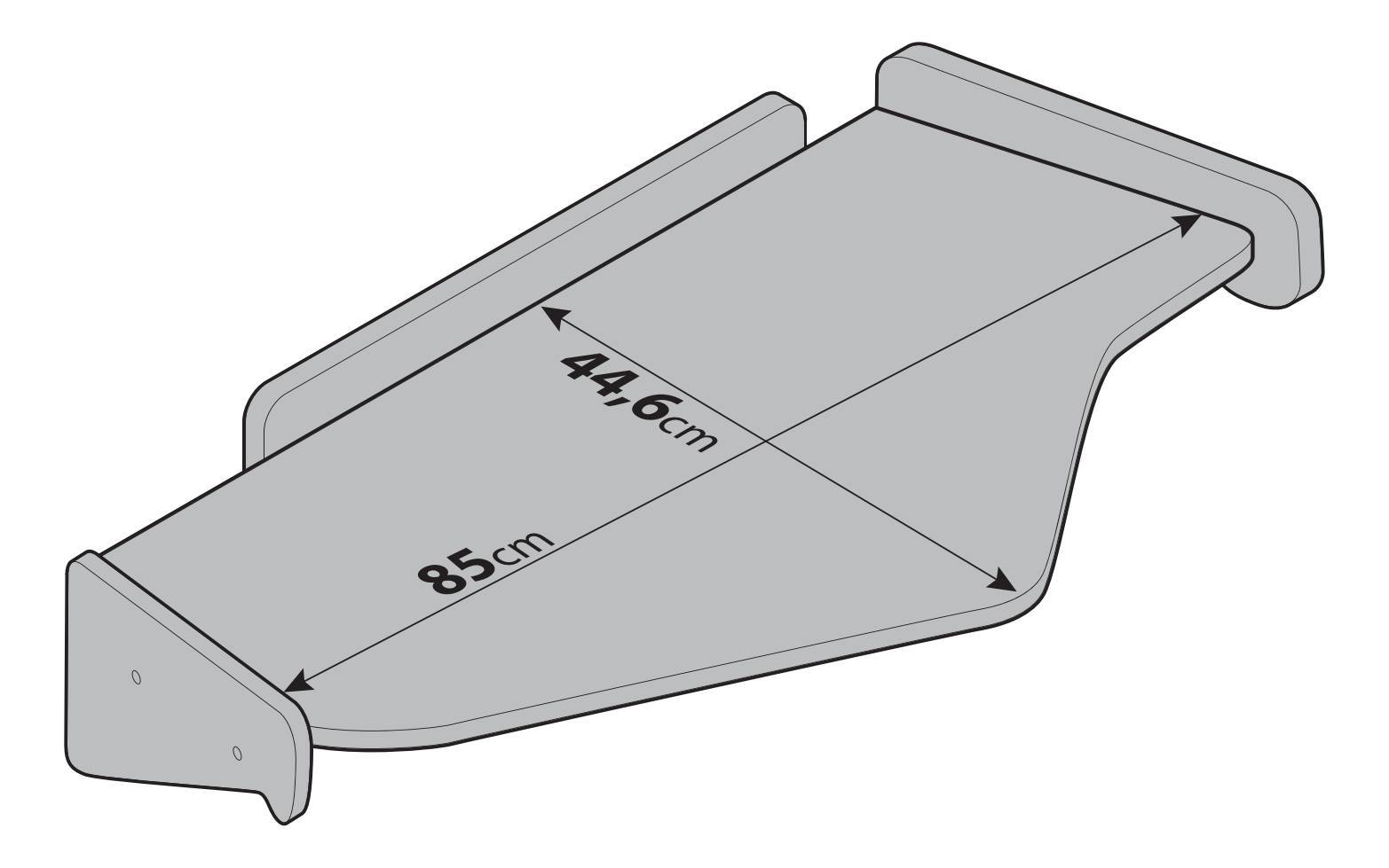 Tavolino per cruscotto - Centrale - compatibile per Man TGX (11/21>) - Man TGX (07/20>10/21)