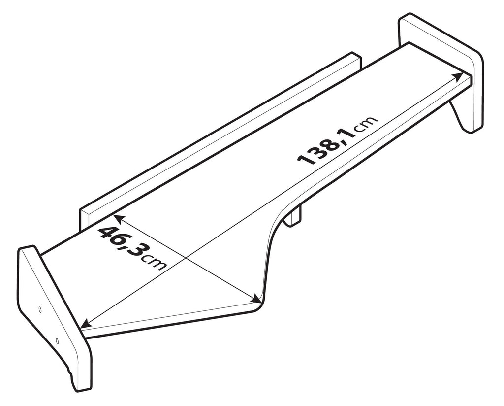 Tavolino per cruscotto - Centrale + Passeggero - compatibile per Ford F-Max (10/18>)
