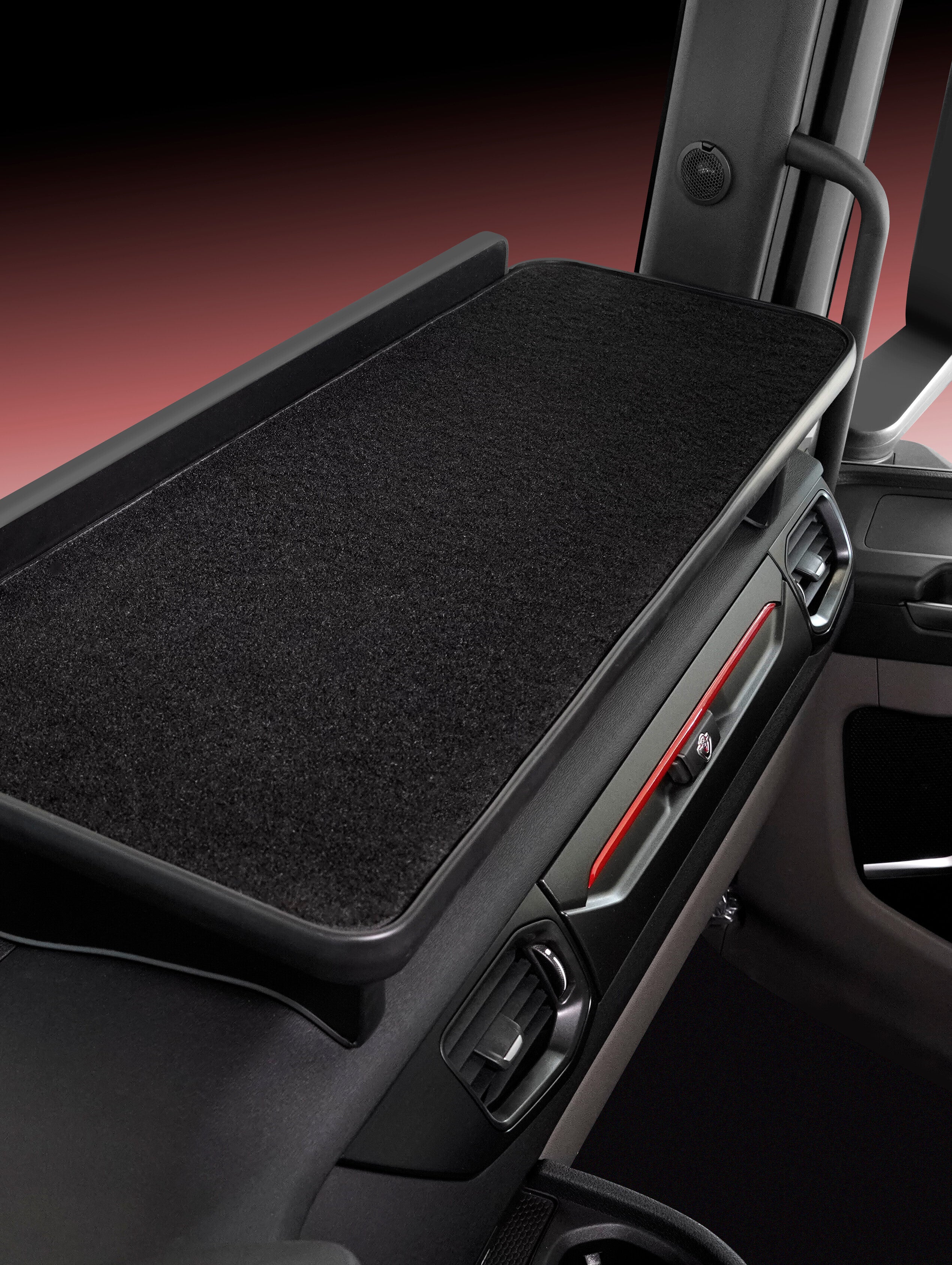 Tavolino per cruscotto - Passeggero - compatibile per Scania R Serie 7 - New Generation (11/16>02/25) - Scania S Serie 7 - New Generation (11/16>) - Scania G Serie 7 - New Generation (01/18>) - Scania R Serie 7 - New Generation (03/25>)