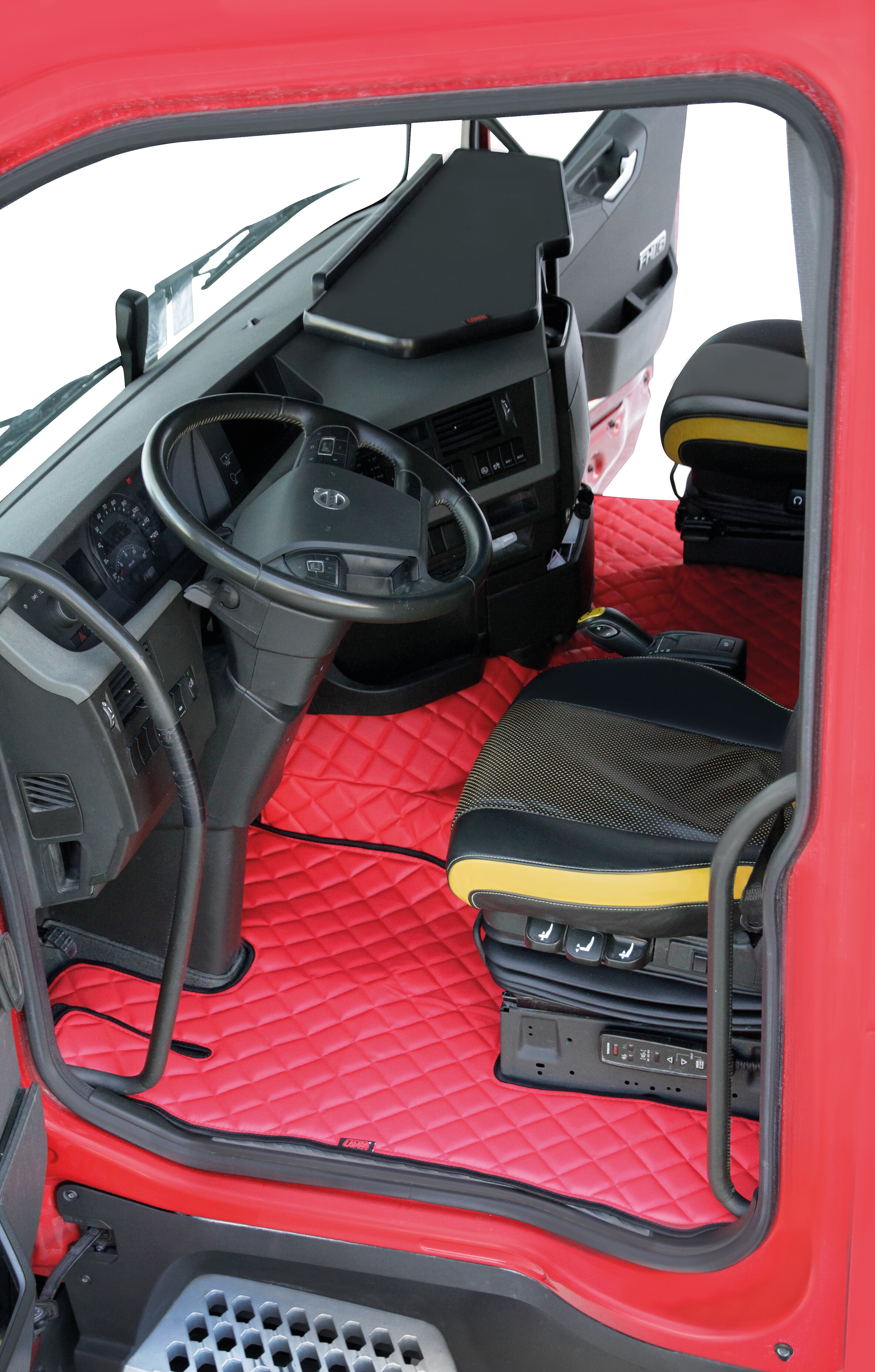 Tavolino per cruscotto - Centrale + Passeggero - compatibile per Volvo FH Serie 4 (09/12>05/21) con o senza telecamera - Volvo FH Serie 5 (06/21>) con o senza telecamera