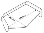 Tavolino per cruscotto - Centrale - compatibile per Volvo FH Serie 4 (09/12>05/21) - Volvo FH Serie 5 (06/21>) no monitor su cruscotto