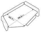 Tavolino con cassetto per cruscotto - Centrale - compatibile per Volvo FH Serie 4 (09/12>05/21) - Volvo FH Serie 5 (06/21>) no monitor su cruscotto
