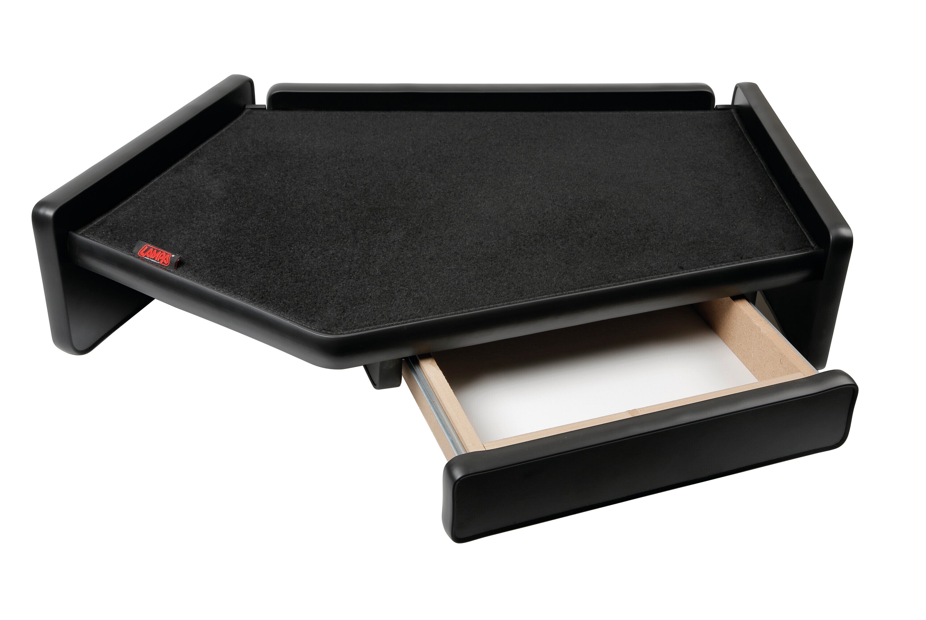 Tavolino con cassetto per cruscotto - Centrale - compatibile per Volvo FH Serie 4 (09/12>05/21) - Volvo FH Serie 5 (06/21>) no monitor su cruscotto