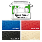 Coppia tappeti in Skeentex - Blu - compatibile per Daf XF 105 (02/04>12/14)