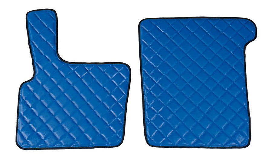 Coppia tappeti in Skeentex - Blu - compatibile per Daf XF 95 (11/01>12/07)