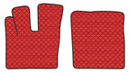 Coppia tappeti in Skeentex - Rosso - compatibile per Daf XF 106 (10/12>05/21)