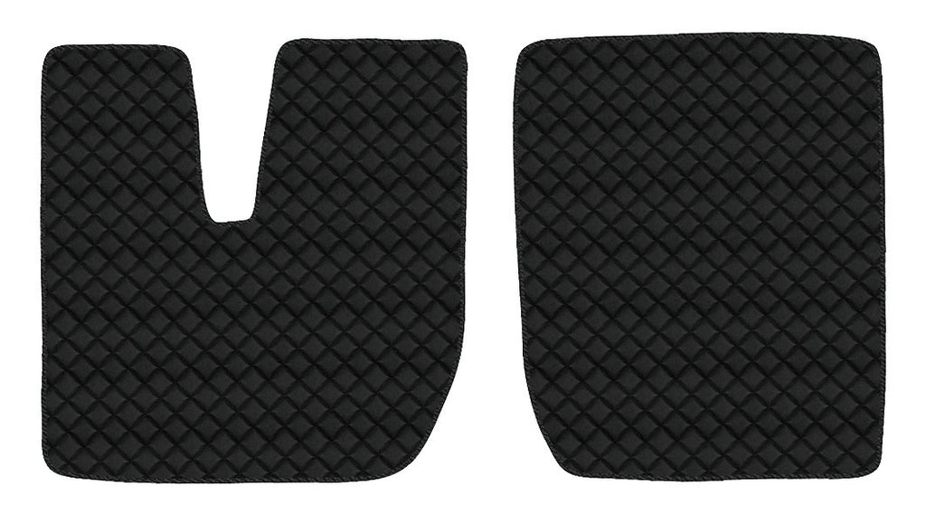 Coppia tappeti in Skeentex - Nero - compatibile per Iveco Stralis (08/02>12/12) - Iveco Stralis (07/12>12/19) - Iveco Stralis Hi-Way (07/12>08/16) - Iveco Stralis XP (09/16>12/19)