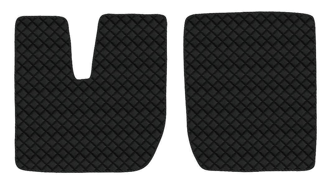 Coppia tappeti in Skeentex - Nero - compatibile per Iveco Stralis (08/02>12/12) - Iveco Stralis (07/12>12/19) - Iveco Stralis Hi-Way (07/12>08/16) - Iveco Stralis XP (09/16>12/19)