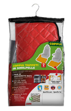 Coppia tappeti in Skeentex - Rosso - compatibile per Iveco Stralis (08/02>12/12) - Iveco Stralis (07/12>12/19) - Iveco Stralis Hi-Way (07/12>08/16) - Iveco Stralis XP (09/16>12/19)