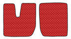 Coppia tappeti in Skeentex - Rosso - compatibile per Iveco Stralis (08/02>12/12) - Iveco Stralis (07/12>12/19) - Iveco Stralis Hi-Way (07/12>08/16) - Iveco Stralis XP (09/16>12/19)