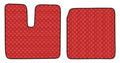 Coppia tappeti in Skeentex - Rosso - compatibile per Man TGA (03/99>05/10) cabina larga
