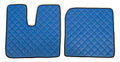 Coppia tappeti in Skeentex - Blu - compatibile per Man TGX (09/07>12/16)