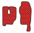 Coppia tappeti in Skeentex - Rosso - compatibile per Mercedes Actros MP3 (06/08>12/13) tunnel alto