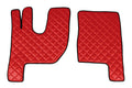 Coppia tappeti in Skeentex - Rosso - compatibile per Renault T (06/13>) tunnel