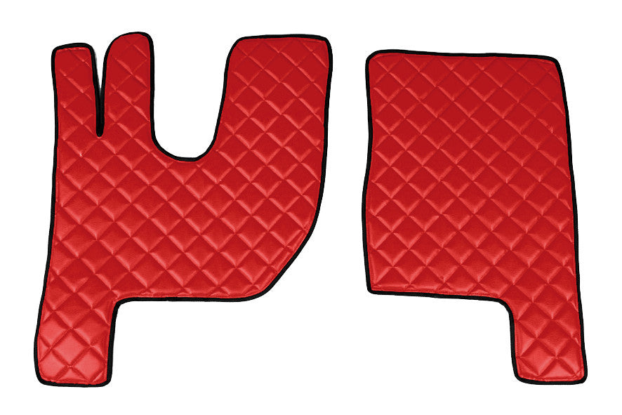 Coppia tappeti in Skeentex - Rosso - compatibile per Renault T (06/13>) tunnel