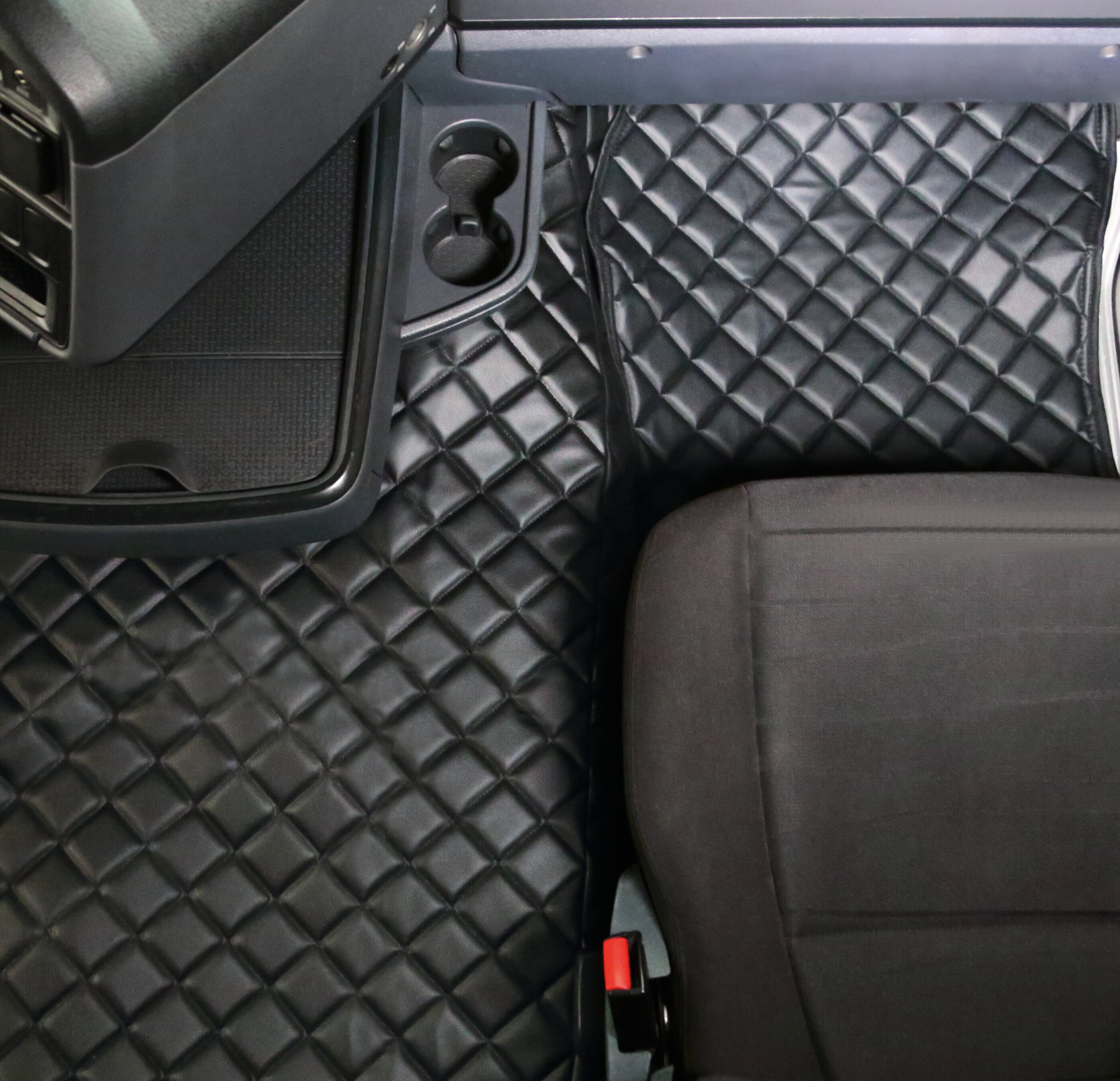 Coppia tappeti in Skeentex - Blu - compatibile per Scania R Serie 6 (09/09>08/13) sedile pass. pneumatico