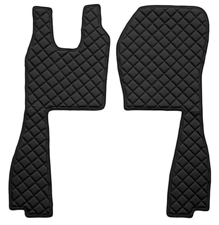 Coppia tappeti in Skeentex - Nero - compatibile per Scania R Serie 6 (09/09>08/13) sedile pass. pneumatico