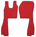 Coppia tappeti in Skeentex - Rosso - compatibile per Scania R Serie 6 (09/09>08/13) sedile pass. pneumatico