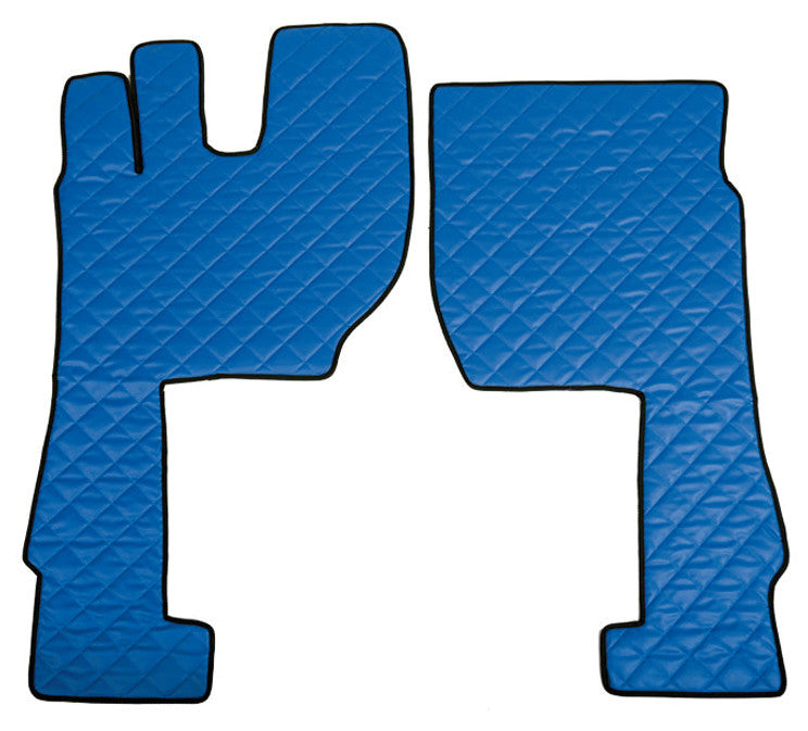 Coppia tappeti in Skeentex - Blu - compatibile per Volvo FH Serie 4 (09/12>05/21) - Volvo FH Serie 5 (06/21>) - Volvo FH Aero (01/24>) automatico