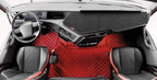 Coppia tappeti in Skeentex - Rosso - compatibile per Volvo FH Serie 4 (09/12>05/21) - Volvo FH Serie 5 (06/21>) - Volvo FH Aero (01/24>) automatico
