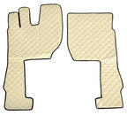 Coppia tappeti in Skeentex - Panna - compatibile per Volvo FH Serie 4 (09/12>05/21) - Volvo FH Serie 5 (06/21>) - Volvo FH Aero (01/24>) automatico