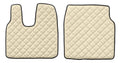 Coppia tappeti in Skeentex - Panna - compatibile per Man TGL (11/21>) cabina L, LX - Man TGL (09/12>10/21) cabina L, LX - Man TGM (09/12>) cabina L, LX - Man TGS (09/14>) cabina L, LX