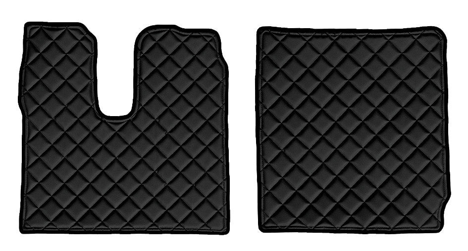 Coppia tappeti in Skeentex - Nero - compatibile per Man TGX (01/17>)