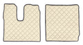 Coppia tappeti in Skeentex - Panna - compatibile per Man TGX (01/17>)
