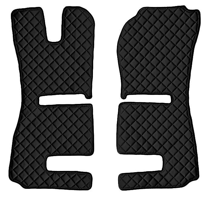 Coppia tappeti in Skeentex - Nero - compatibile per Scania R Serie 6 - Streamline (09/13>12/17) sedili Recaro, sedile pass. pneumatico