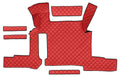 Tappeto centrale in Skeentex - Rosso - compatibile per Man TGX (01/17>06/20) manuale, 2 cassetti