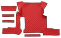 Tappeto centrale in Skeentex - Rosso - compatibile per Man TGX (01/17>06/20) manuale, 1 cassetto