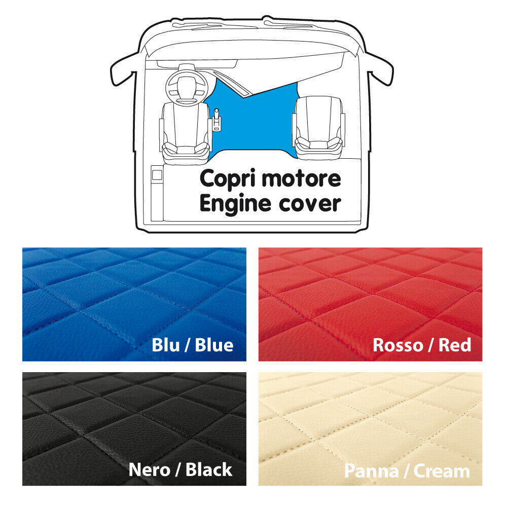 Tappeto centrale in Skeentex - Blu - compatibile per Daf XF 95 (11/01>12/07) manuale