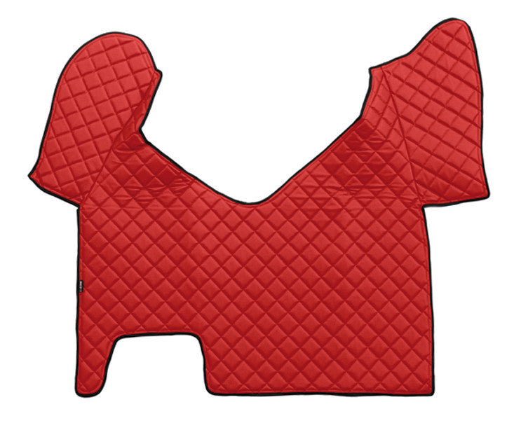 Tappeto centrale in Skeentex - Rosso - compatibile per Iveco Stralis (08/02>12/12) automatico, cabina larga - Iveco Stralis (07/12>12/19) automatico, cabina larga - Iveco Stralis Hi-Way (07/12>08/16) automatico, cabina larga - Iveco Stralis XP (09/16>1...