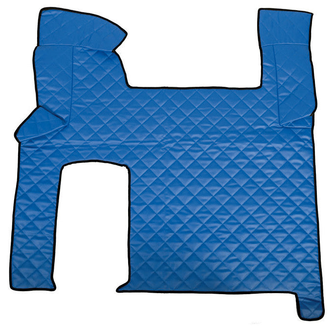 Tappeto centrale in Skeentex - Blu - compatibile per Man TGX (09/07>12/16) automatico, 2 cassetti