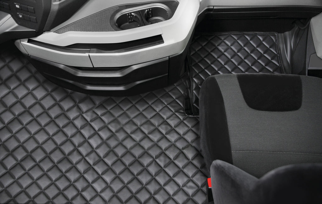 Tappeto centrale in Skeentex - Nero - compatibile per Man TGX (09/07>12/16) automatico, 1 cassetto