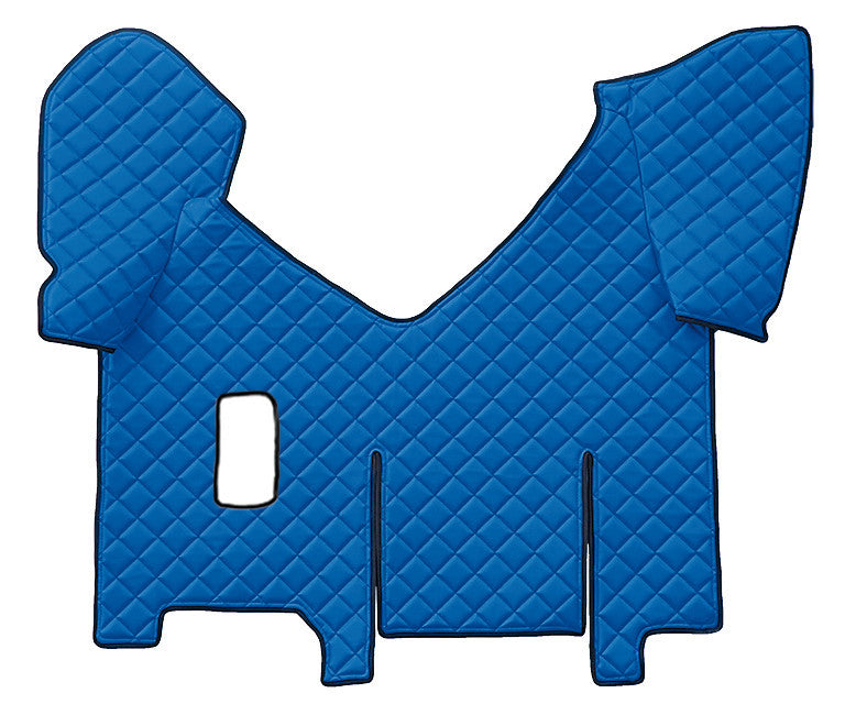 Tappeto centrale in Skeentex - Blu - compatibile per Iveco Stralis (08/02>12/12) manuale, cabina larga, frigo scorrevole - Iveco Stralis (07/12>12/19) manuale, cabina larga, frigo scorrevole - Iveco Stralis Hi-Way (07/12>08/16) manuale, cabina larga, f...