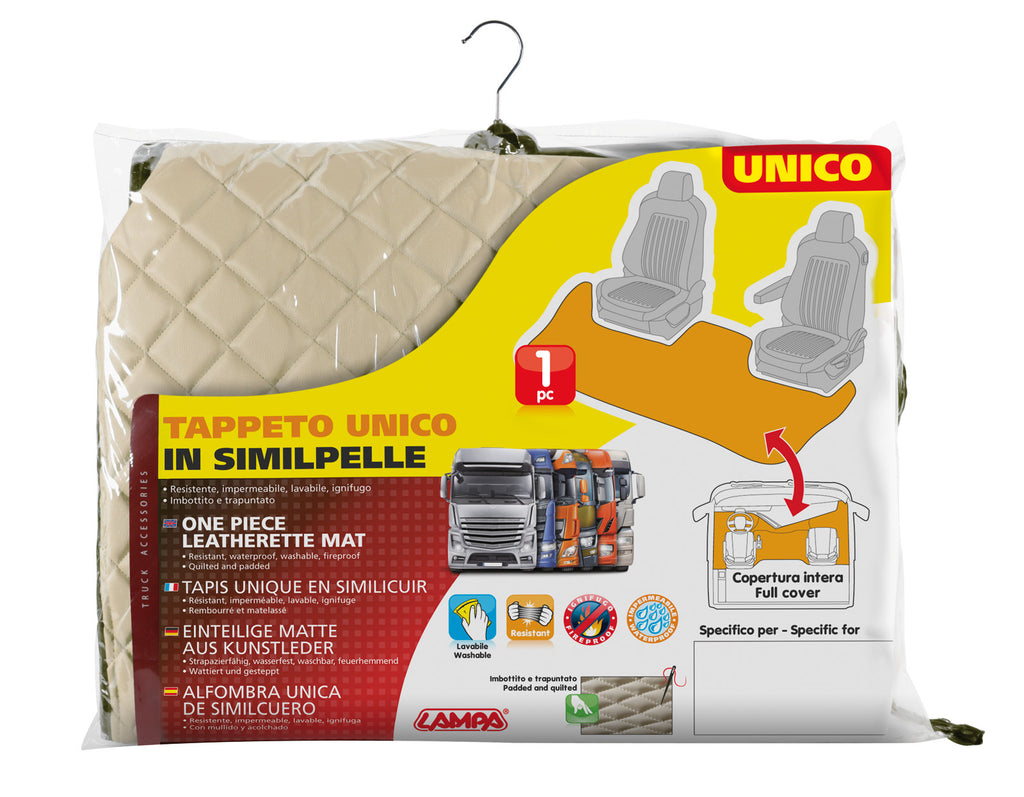 Tappeto unico in Skeentex - Panna - compatibile per Renault T (06/13>) no tunnel