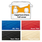 Tappeto unico in Skeentex - Blu - compatibile per Mercedes Actros MP2 (04/03>12/08) no tunnel, sedile fisso - Mercedes Actros MP3 (06/08>12/13) no tunnel, sedile fisso
