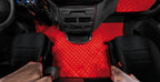 Tappeto unico in Skeentex - Rosso - compatibile per Mercedes Actros MP2 (04/03>12/08) no tunnel, sedile fisso - Mercedes Actros MP3 (06/08>12/13) no tunnel, sedile fisso