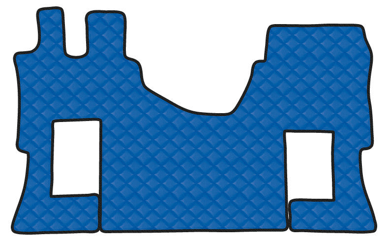 Tappeto unico in Skeentex - Blu - compatibile per Mercedes Actros MP4 (09/11>09/19) cabina larga, no tunnel, sedile pass. pneumatico - Mercedes Actros MP5 (10/19>) cabina larga, no tunnel, sedile pass. pneumatico - Mercedes Actros MP5 L (11/21>) cabina...