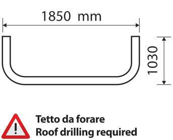 Barra portafari per tetto - Type 4 - compatibile per Man TGA (03/99>05/10)