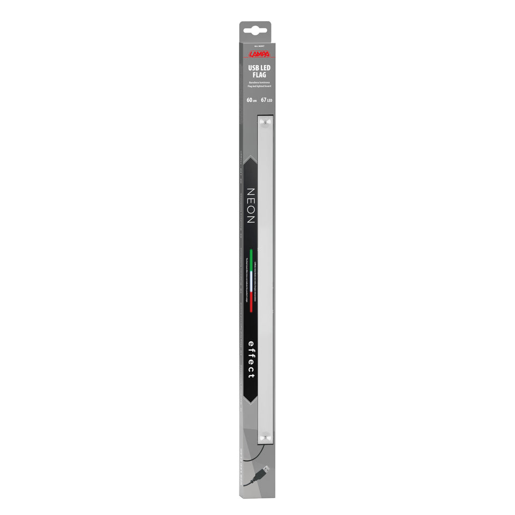 Bandiera luminosa 60 cm, 67 Led, USB
