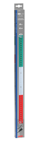 Bandiera luminosa 60 cm, 42 Led, USB - Italia
