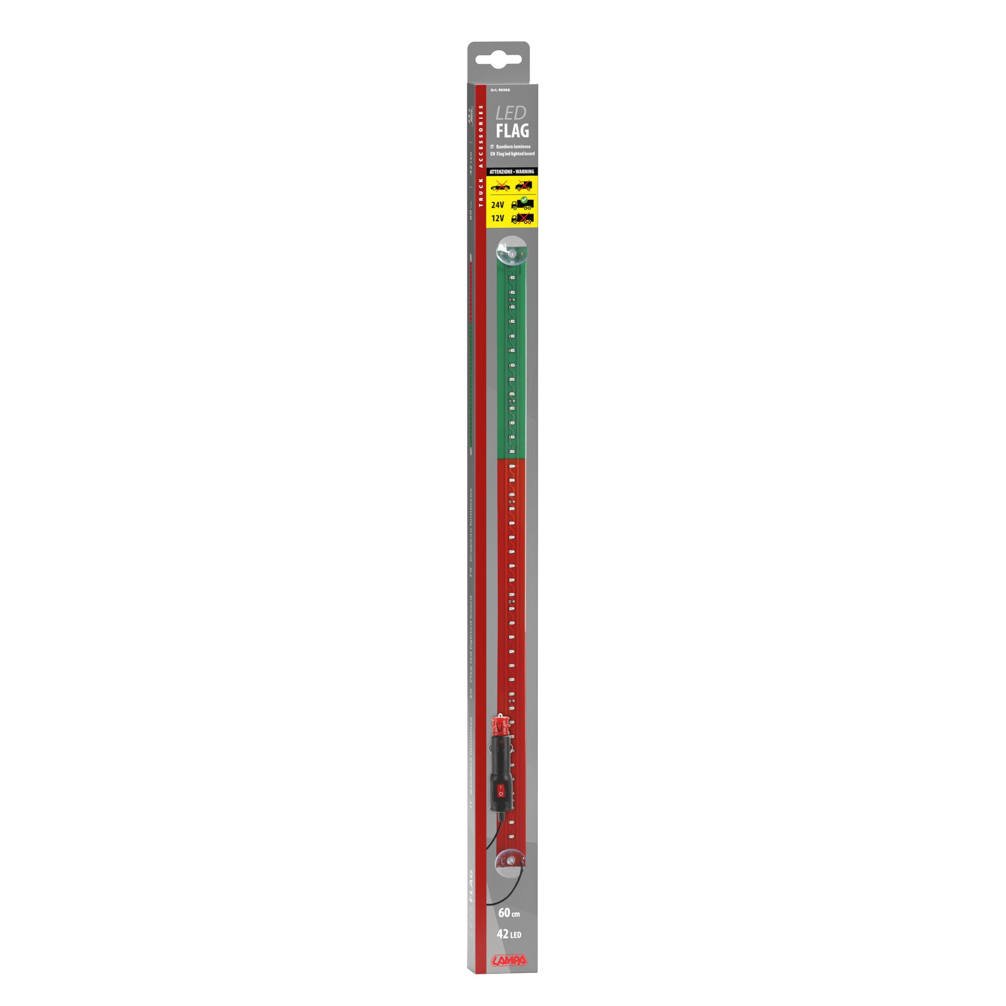 Bandiera luminosa 60 cm, 42 Led, 24V - Portogallo